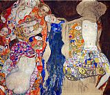 Gustav Klimt Canvas Paintings - The Bride
